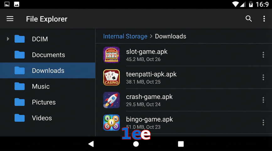 Main screen of 1Ee gameapk page for PK players